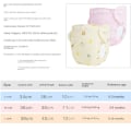Pikkukuva 2 / 10: Baby pestävä vaippa uudelleenkäytettävä vaippa PINK L PINK L