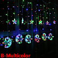 Miniatyrbild 1 av 6: LED String Fairy Lights Moon Star B-Multicolor