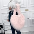 Miniatyrbild 3 av 10: Oversized tygpåsar Crossbody-väskor ROSA pink