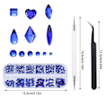 Miniatyrbillede 2 af 10: 12Gird Box Nail Art Diamond Rhinestones STYLE C STYLE C Style C