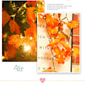 Pikkukuva 5 / 5: Solar Maple Leaf Light String LED Night Lights värillinen lamppu Warm White