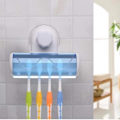 Miniatyrbillede 4 af 7: 2 Stk Tandbørsteholder Tandbørstestativ Tandbørsteopbevaring Blue 2Pcs-2Pcs