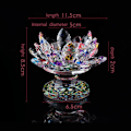 Miniatyrbillede 2 af 10: Crysta Lotus Flower Ornament Lotus Flower Figur PINK pink