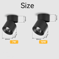 Miniatyrbillede 2 af 10: Spot LED Spots Lampe SORT 10W KOLDLYS 10W KOLDT LYS black 10W Cold Light-10W Cold Light