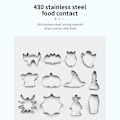 Miniatyrbild 4 av 8: 12 st 3D Halloween Cookie Cutter Candy Biscuit Form