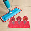 Miniatyrbilde 10 av 10: 6 STK Rengjøringsputer Mopppads Gjenbrukbare vaskbare spraymopppads blue