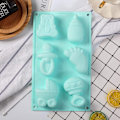 Miniatyrbillede 4 af 5: 4 stk Fest Silikone Forme 3D Bageform Silikone