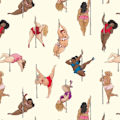 Pikkukuva 1 / 10: Pole Dancer -käärepaperi Lahjapaperi 2 2 2