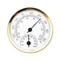 Miniatyrbillede 1 af 10: Pointer Type Hygrothermograph Termo-hygrometer GULD gold