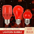 Miniatyrbillede 5 af 10: Led Farverig G45-RED-3W G45-RED-3W G45-Red-3W