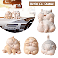 Miniatyrbilde 5 av 10: Resin Cat Statue Bobblehead Ornament 3 3 3