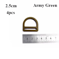 Miniatyrbillede 1 af 10: 4 stk Bæltekroge Webbing Spænder ARMY GREEN 2.5CMSTYLE 2 STYLE 2 Army Green 2.5cmStyle 2-Style 2
