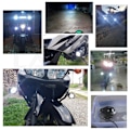 Pikkukuva 8 / 10: 2kpl LED-ajovalo Moottoripyörän ajovalot 2kpl 2kpl 2pcs