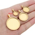 Miniatyrbilde 4 av 10: 5 stk Cabochon Base Bezel Smykker Making 5 5 5