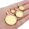 Miniatyrbillede 4 af 10: 5 stk Cabochon Base Bezel Smykker Making 7 7 7