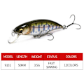 Pikkukuva 9 / 9: uppoava Minnow Baits Fish Hooks C C C