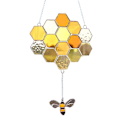 Pikkukuva 1 / 8: Honeycomb riippuva koriste sarjakuva Bee 5 5 5