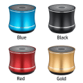 Miniatyrbild 4 av 8: Metallkort Bluetooth -högtalare Mini Subwoofer Bärbar guld