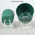 Miniatyrbillede 6 af 10: 2 stk selvvandende urtepotte Lazy urtepotte GRØN S Green S
