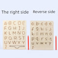 Miniatyrbilde 6 av 6: Notched Pen Carrier Letters Practicing Board Alfabet Tracing