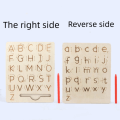 Miniatyrbillede 6 af 6: Notched Pen Carrier Letters Practicing Board Alphabet Tracing