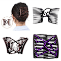 Miniatyrbillede 5 af 9: Elastisk reb Pan Hair Clips Lazy Comb MULTICOLOR MULTICOLOR
