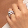 Pikkukuva 6 / 10: Pyöreä Diamond Set Sormus Timanttisormus SORMUSKOKO 8 SORMUSKOKO 8 Ring size 8