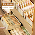 Miniatyrbild 3 av 10: Underkläder Förvaringslåda Lådor Separatorlådor BEIGE 7 GRIDS 7 beige 7 grids-7 grids