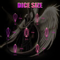 Miniatyrbild 2 av 10: 7st DND Metal Dice Set Game Dice 04 04 04