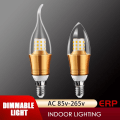 Miniatyrbilde 3 av 10: LED lyspære e14 E27 7WPOINTED SPETTE 7WPointed