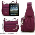Miniatyrbild 2 av 10: Axelremsväska Messenger Cross Body SVART black