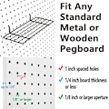 Miniatyrbild 3 av 6: 1/5 st Pegboard Krokar Iron Grid 1PC 1pc