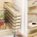 Miniatyrbilde 6 av 10: Dumpling Oppbevaringsboks Kjøleskap Fresh-keeping Box BEIGE FOUR Beige Four Layer-Four Layer