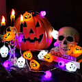 Pikkukuva 6 / 9: Halloween LED String Light Pumpkin Lamp 3 3 3