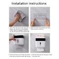 Miniatyrbilde 9 av 10: Toalettpapirholder Tissue Box SORT Black