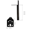Miniatyrbilde 2 av 10: 4stk Ben til møbler Bordføtter 15CMGUN-FARGE 4STK GUN-FARGE 15cmgun-color 4pcs