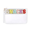 Miniatyrbilde 7 av 10: Brevpose Klar glidelåslomme SVART SNACKS SNACKS Black SNACKS-SNACKS