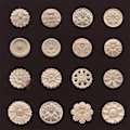 Miniatyrbild 6 av 10: Trä snidade hantverk träfigurer hantverk 11CM8 8 11CM8