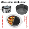Miniatyrbilde 8 av 10: Slow Cooker Liner Slow Cooker Separator SVART STYLE-2 STYLE-2 Black Style-2-Style-2