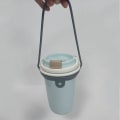 Miniatyrbillede 10 af 10: 3 Stk Kaffekop Bærestropper Drikkeflaskeholder GRÅ grey