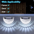 Miniatyrbillede 6 af 10: 2STK LED Solar Light Udvendig Væglampe SORT VARM LYS VARM Black Warm light-Warm light