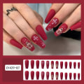 Miniatyrbilde 7 av 10: Christmas French Fake Nails Ballerina False Nail 1 1 1
