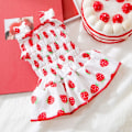 Miniatyrbillede 10 af 10: Pet Strawberry Dress Pet Hundetøj PINK S pink S