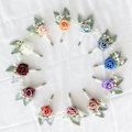 Miniatyrbillede 8 af 9: Corsage Kunstig Håndledsblomst KAFFE KAFFE Coffee