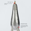 Miniatyrbilde 5 av 10: 1/2 STK Bly Sinker Vekt Fiskekrok Fiske Diskant kroker 2pcs4Hook-50g