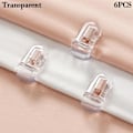 Miniatyrbilde 1 av 10: 4/6 stk Anti-skli Sengetøy Teppe Dynetrekk TRANSPARENT 6 STK Transparent 6pcs