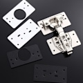 Miniatyrbild 10 av 10: Monteringsplatta Set Gångjärn Fästplatta SVART STYLE2 STYLE2 Black Style2-Style2