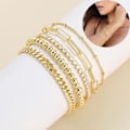 Miniatyrbild 2 av 10: Metal Chain Chain Anklets C C C