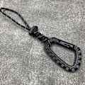 Miniatyrbillede 7 af 10: Fastgør quickdraw sjækle karabinhage Clip SORT REFLECTIVE Black Reflective-Reflective