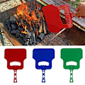 Miniatyrbild 1 av 5: BBQ Utomhus manuell matlagning Vevfläkt Slumpmässig färg